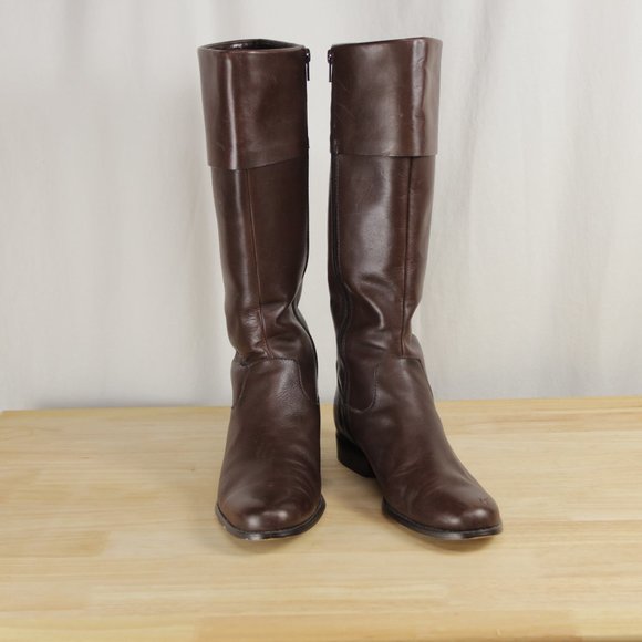 Anne Klein Shoes - Anne Klein Maemmie Leather Riding Boots 7.5